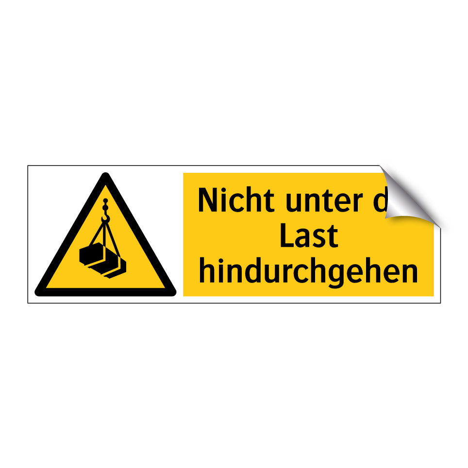Nicht unter der Last hindurchgehen