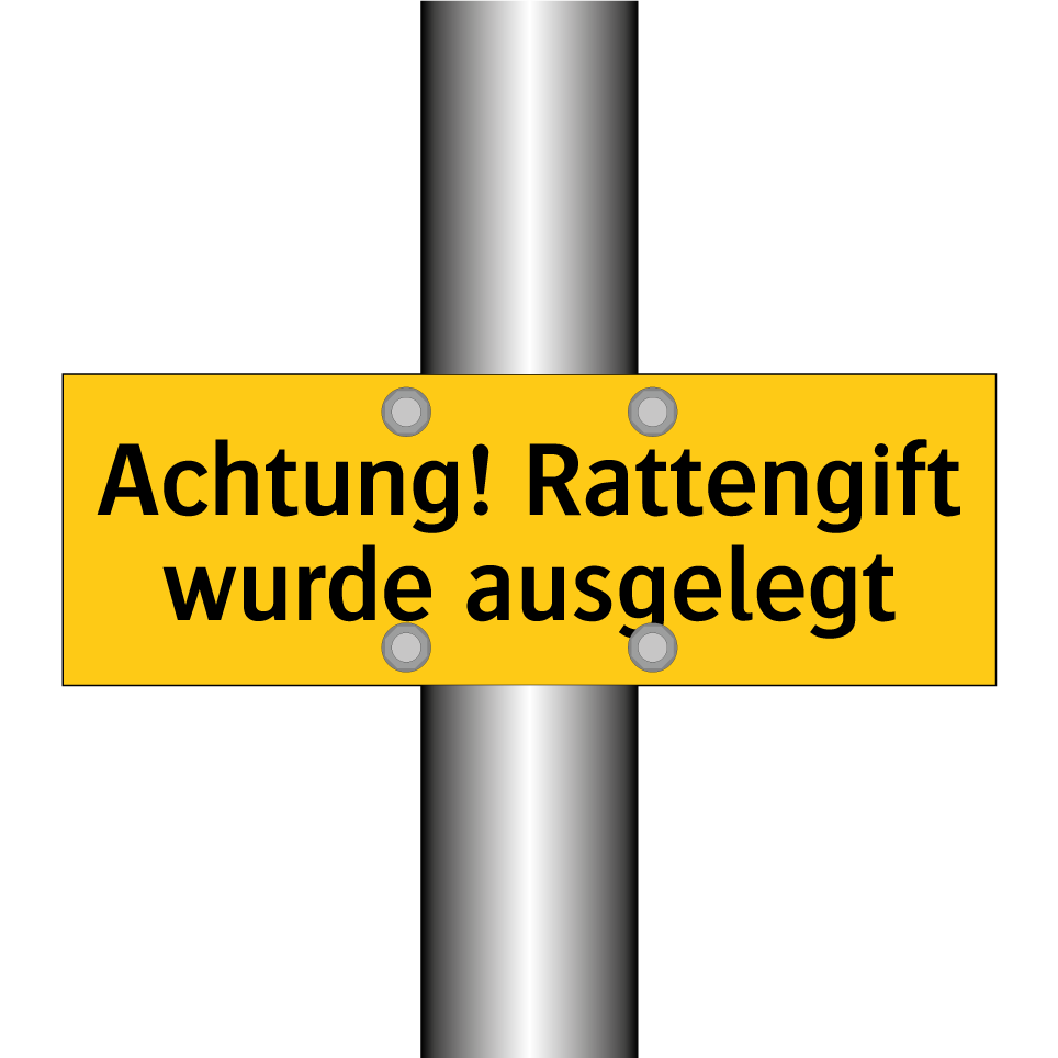 Achtung! Rattengift wurde ausgelegt