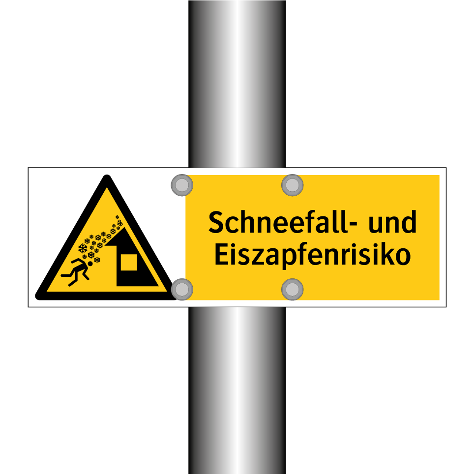 Schneefall- und Eiszapfenrisiko