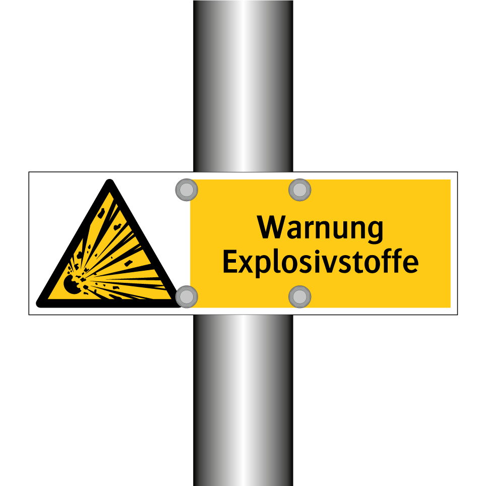 Warnung Explosivstoffe