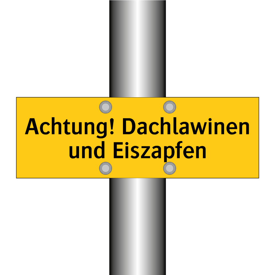 Achtung! Dachlawinen und Eiszapfen