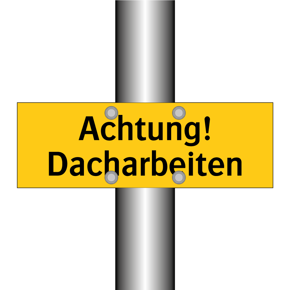 Achtung! Dacharbeiten