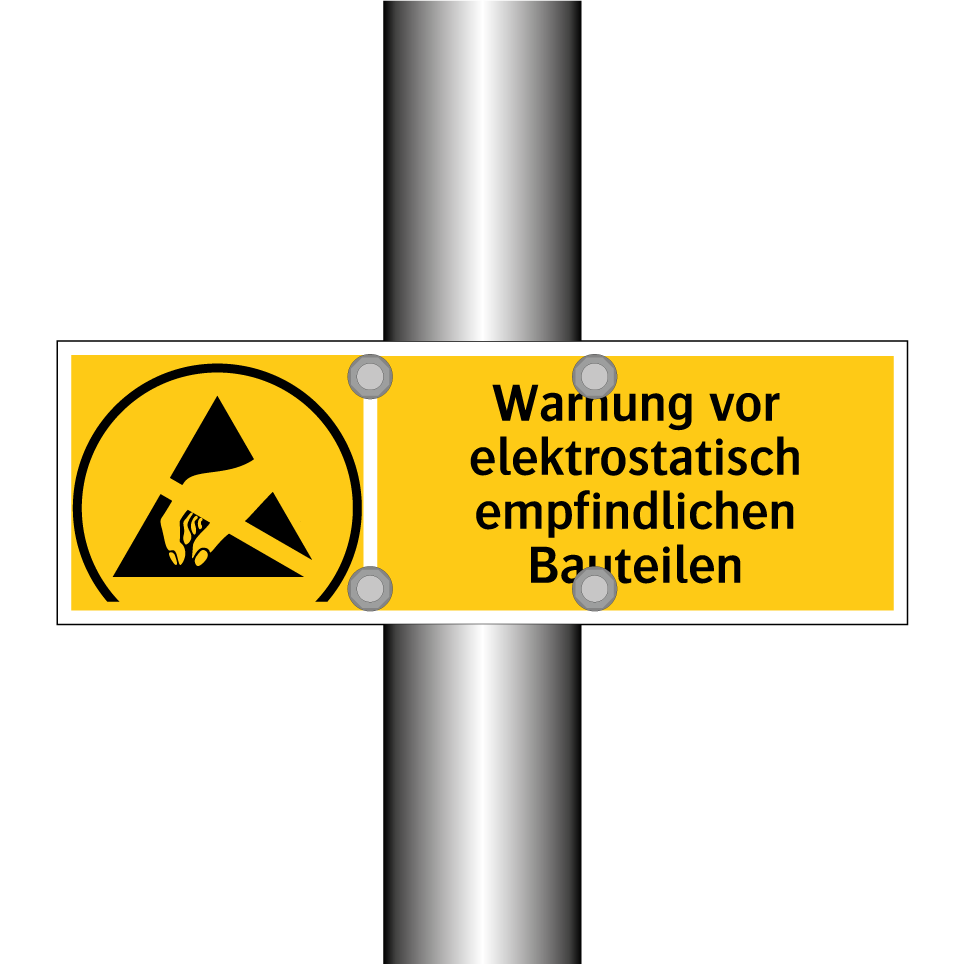 Warnung vor elektrostatisch empfindlichen Bauteilen