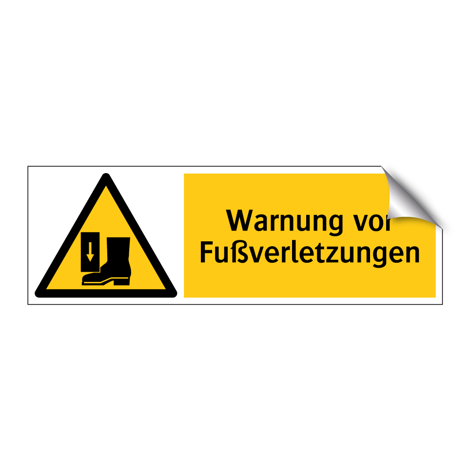 Warnung vor Fußverletzungen