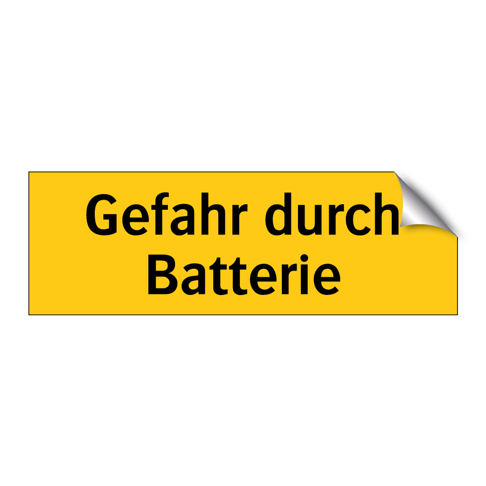 Gefahr durch Batterie