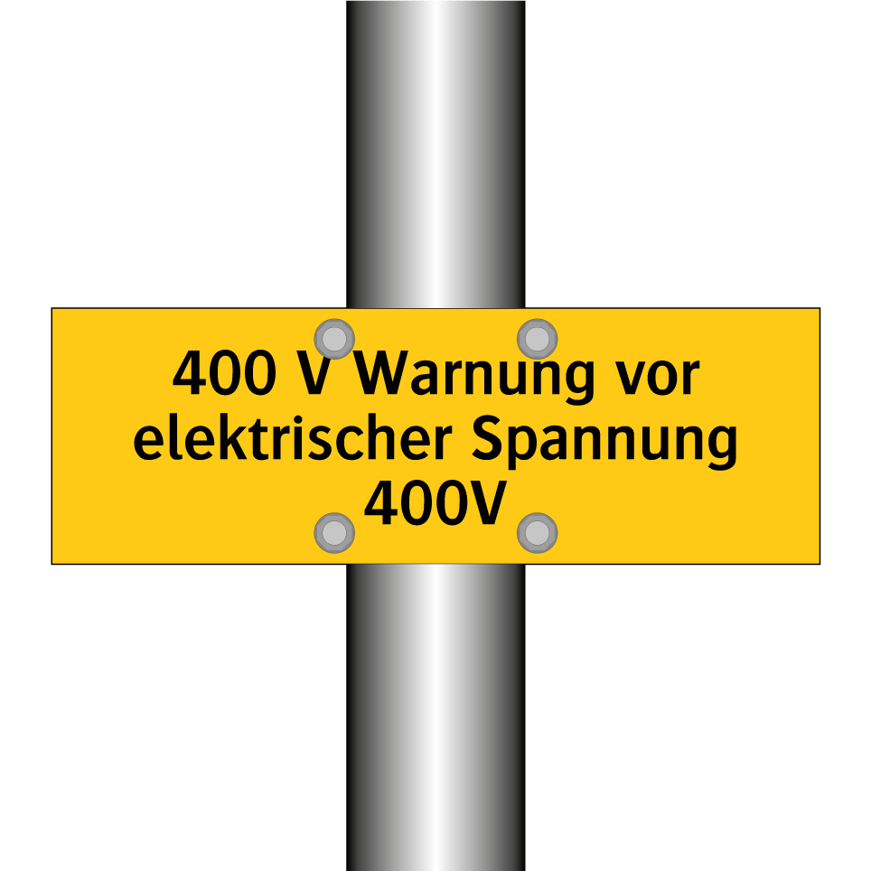 400 V Warnung vor elektrischer Spannung 400V