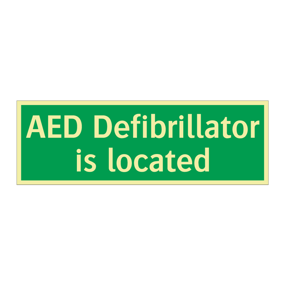 AED Defibrillator is located