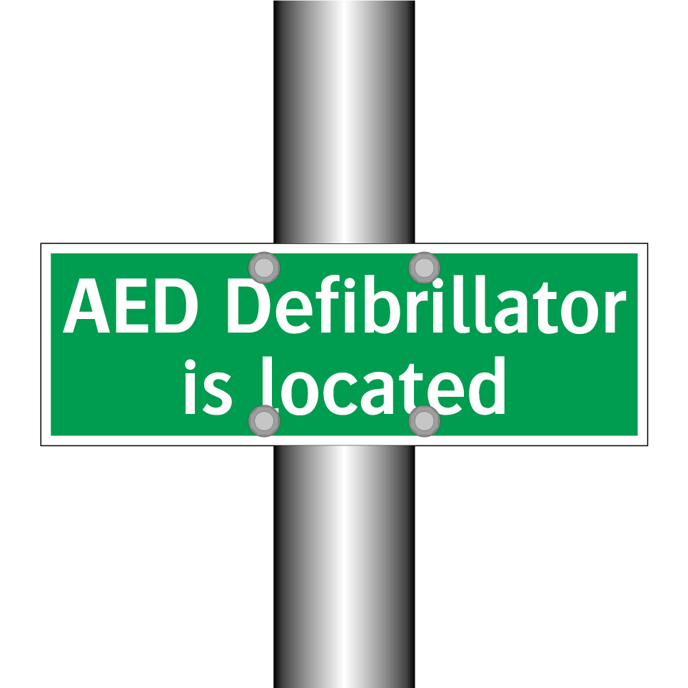 AED Defibrillator is located