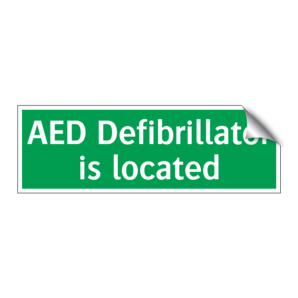 AED Defibrillator is located