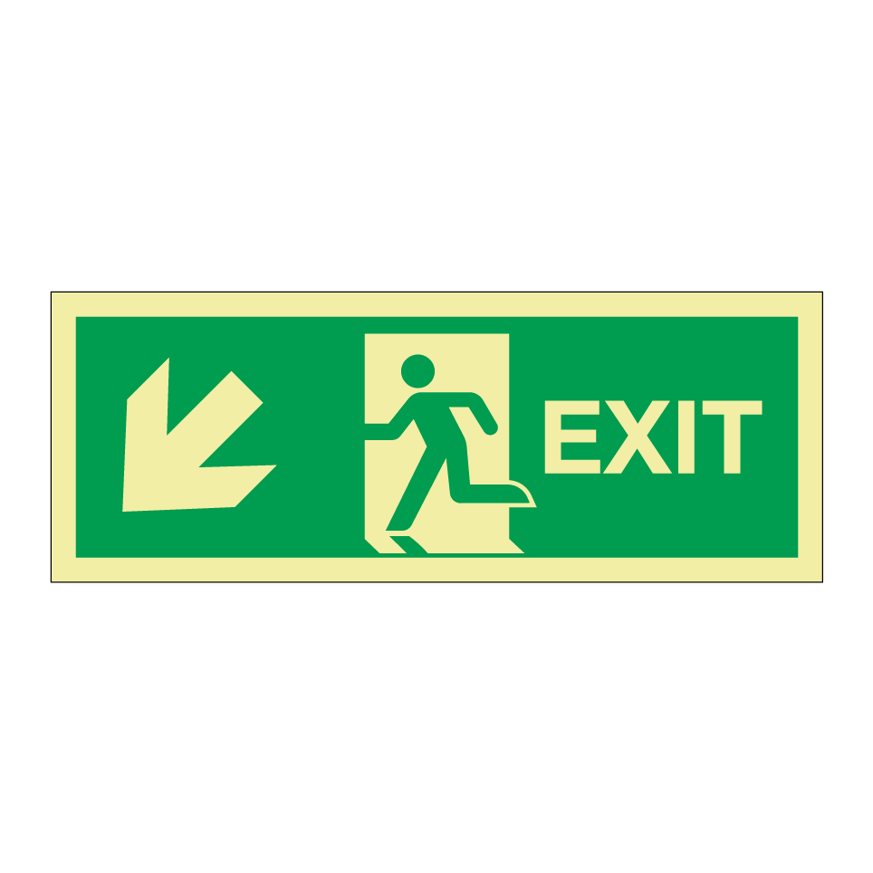 Exit down left