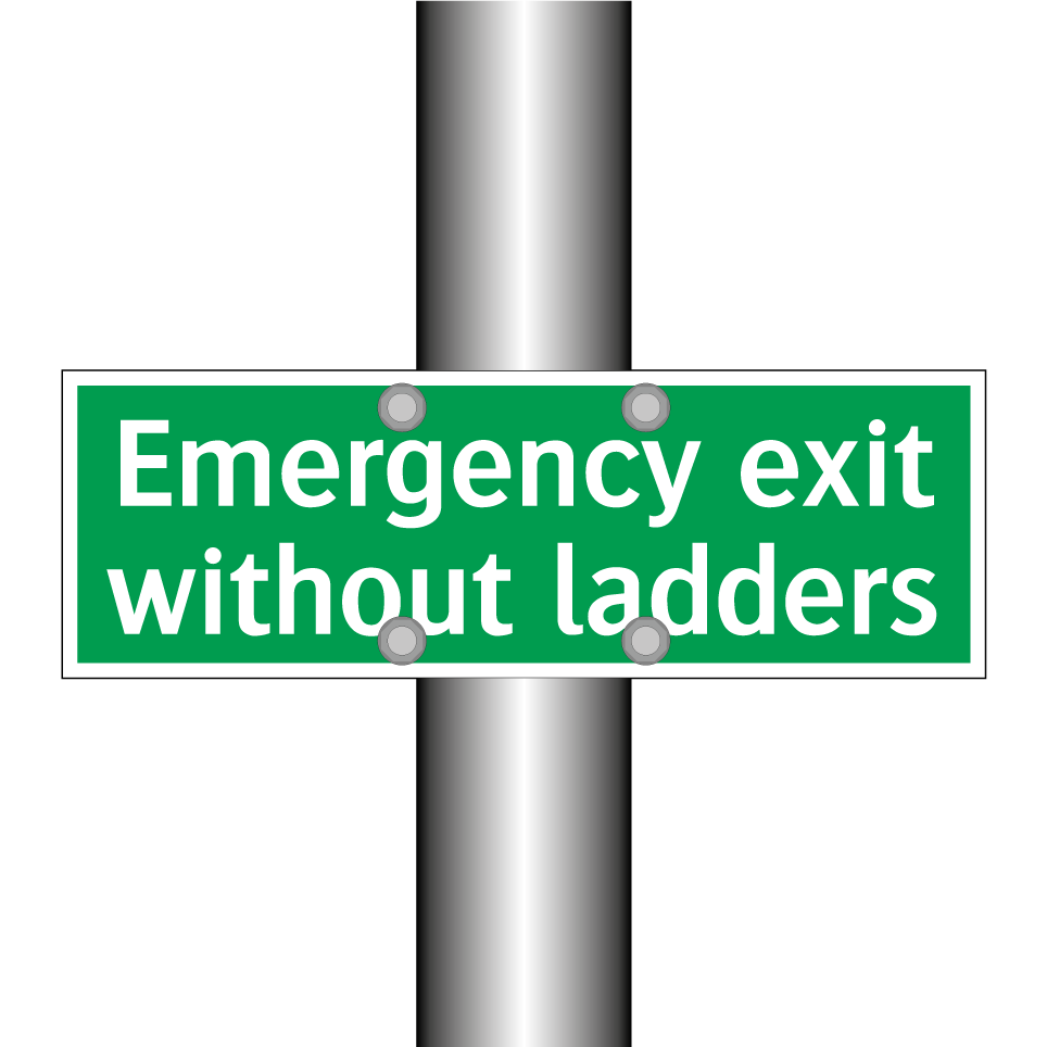 Emergency exit without ladders