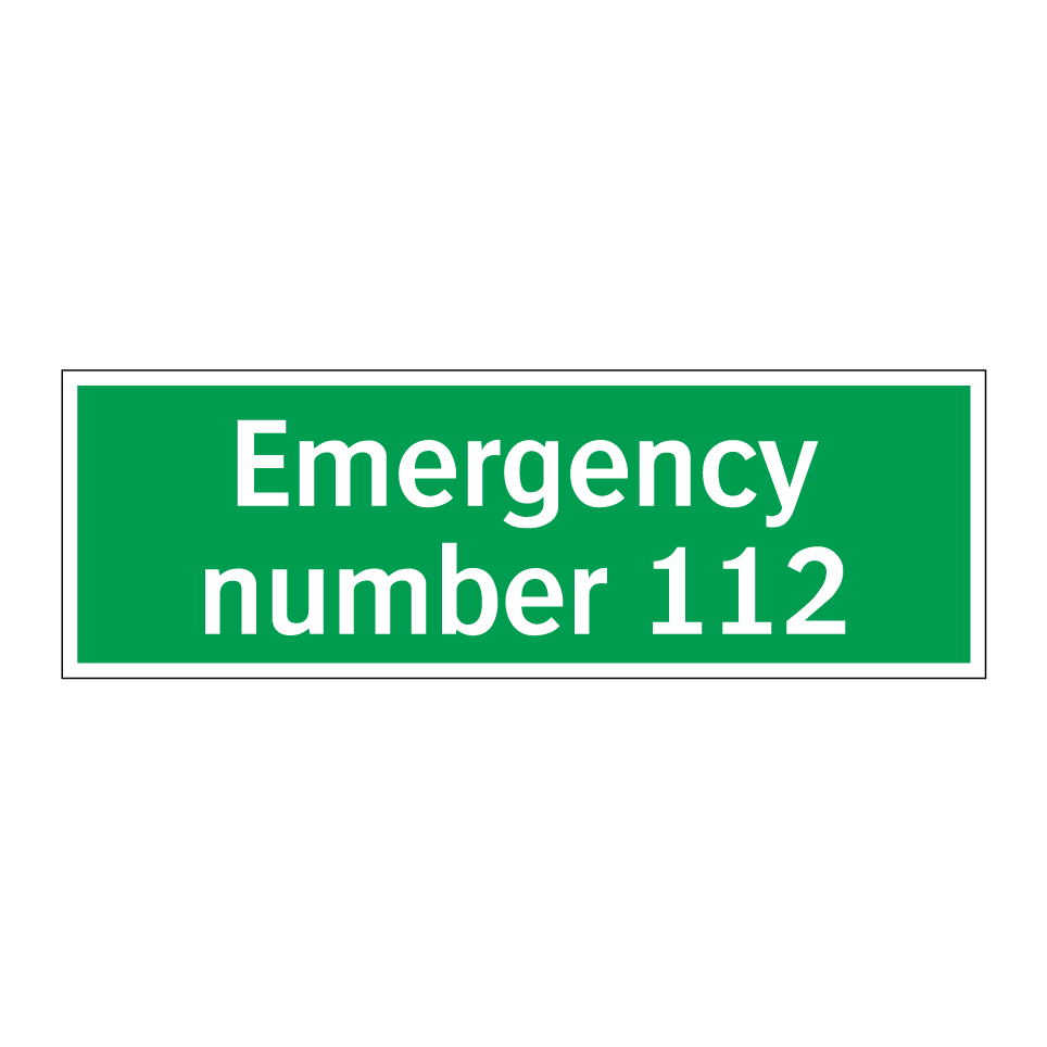 Emergency number 112