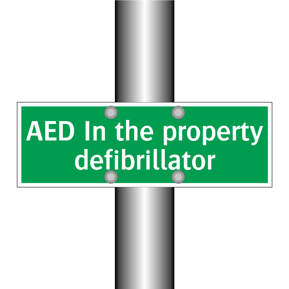 AED In the property defibrillator