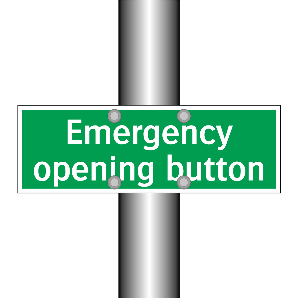 Emergency opening button