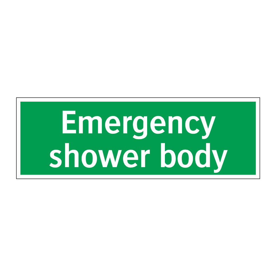 Emergency shower body