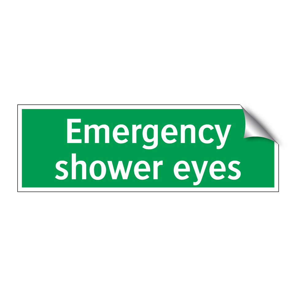 Emergency shower eyes