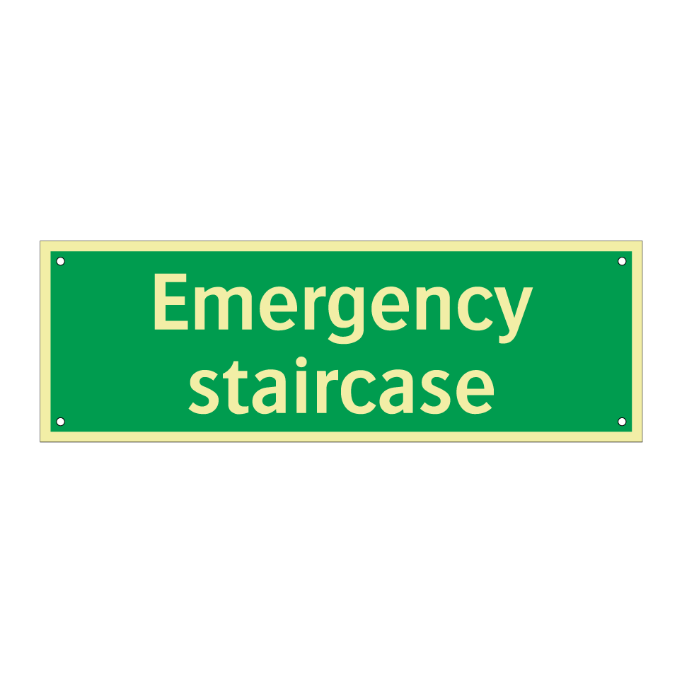 Emergency staircase