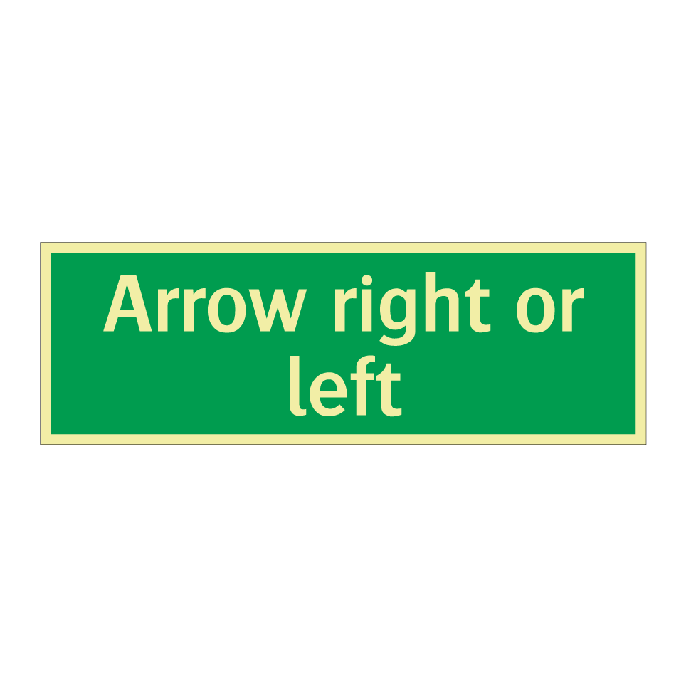 Arrow right or left