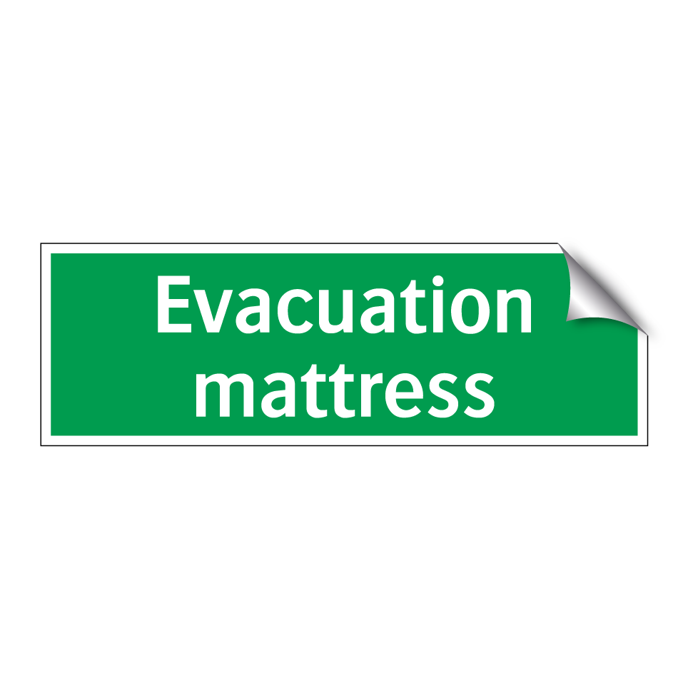 Evacuation mattress