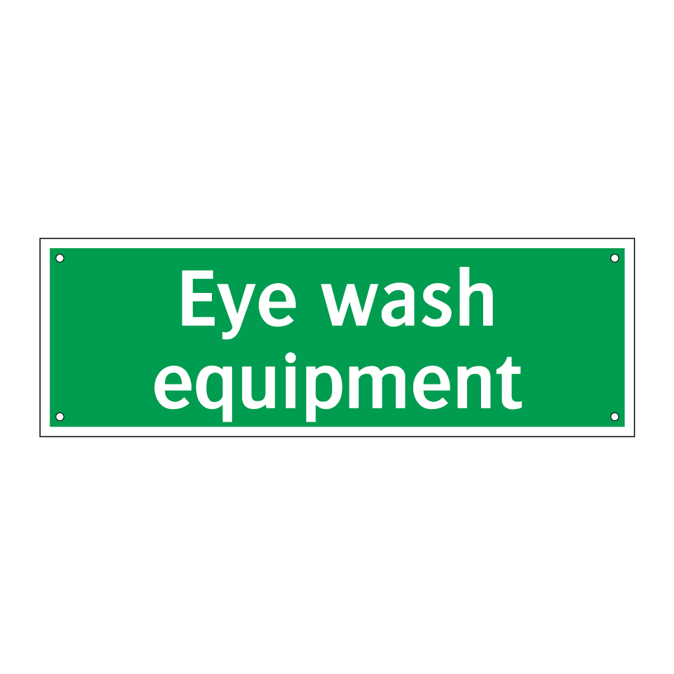Eye wash equipment