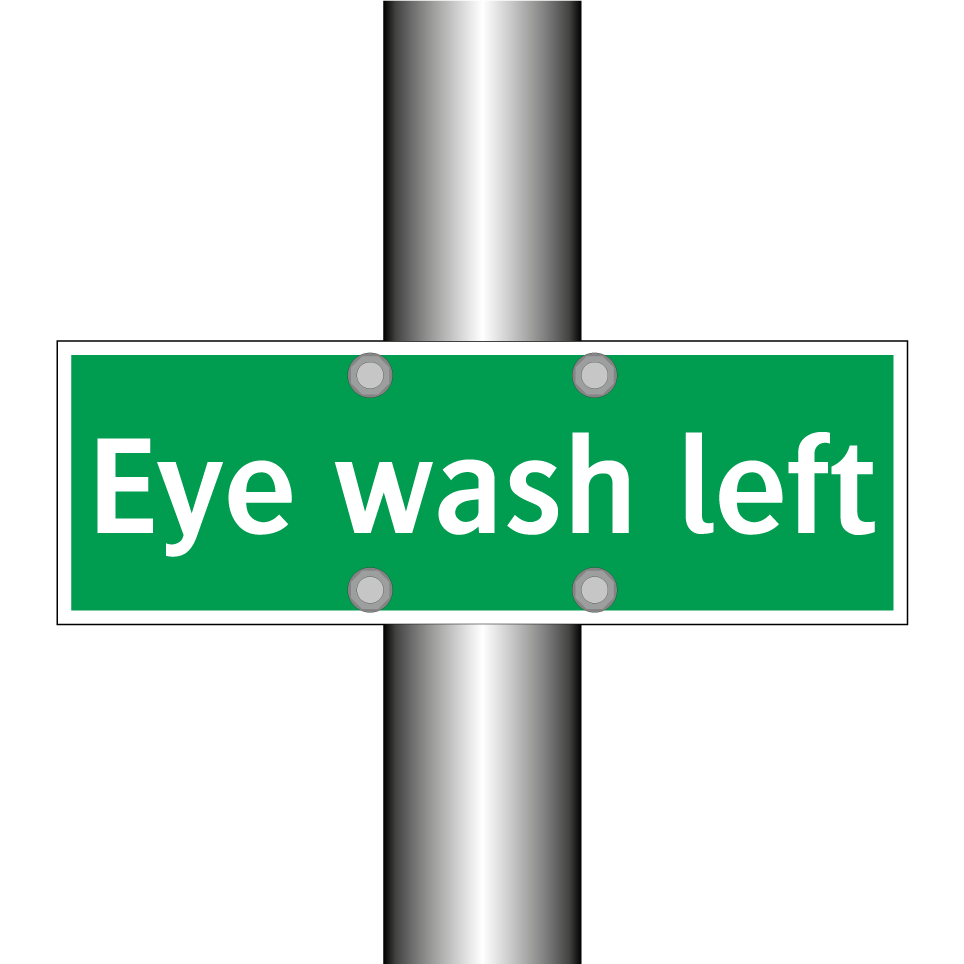 Eye wash left