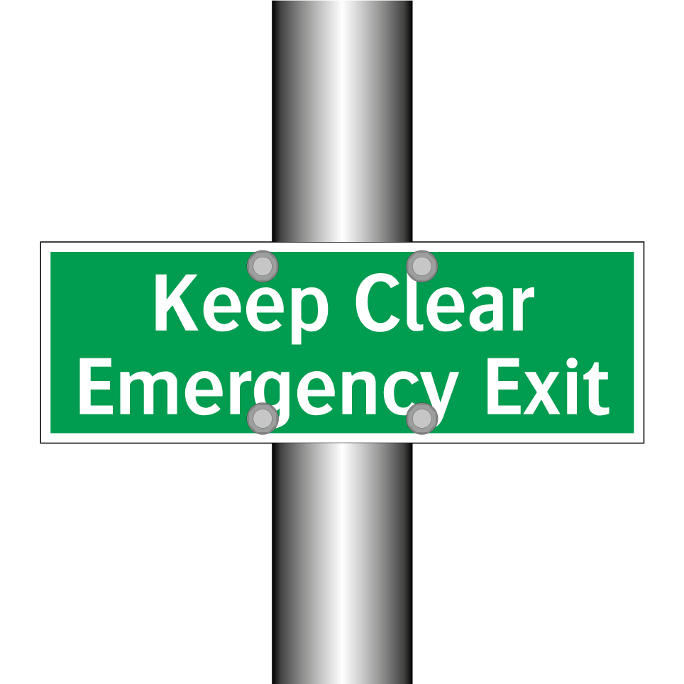 Keep Clear Emergency Exit