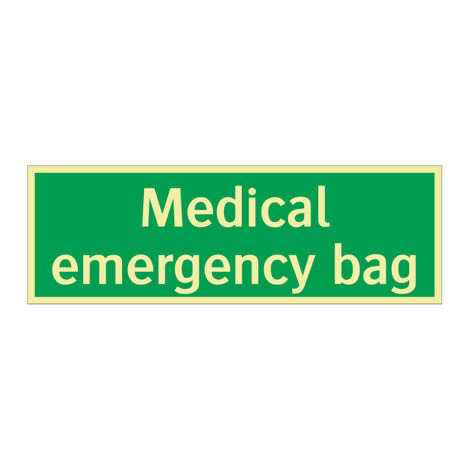 Medical emergency bag