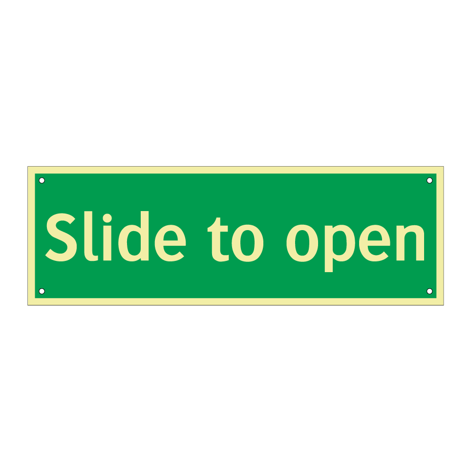 Slide to open