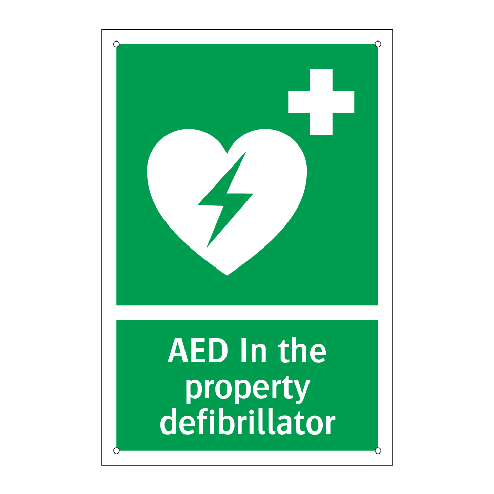 AED In the property defibrillator