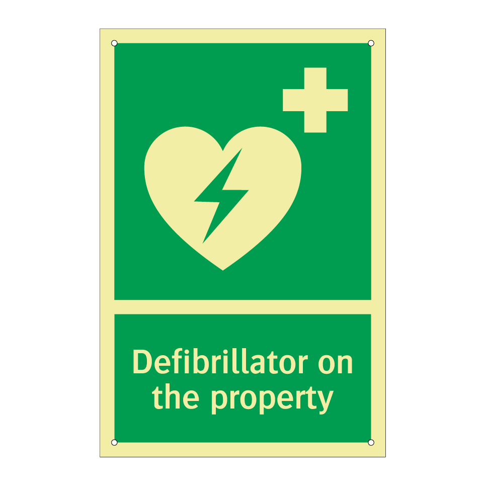 Defibrillator on the property