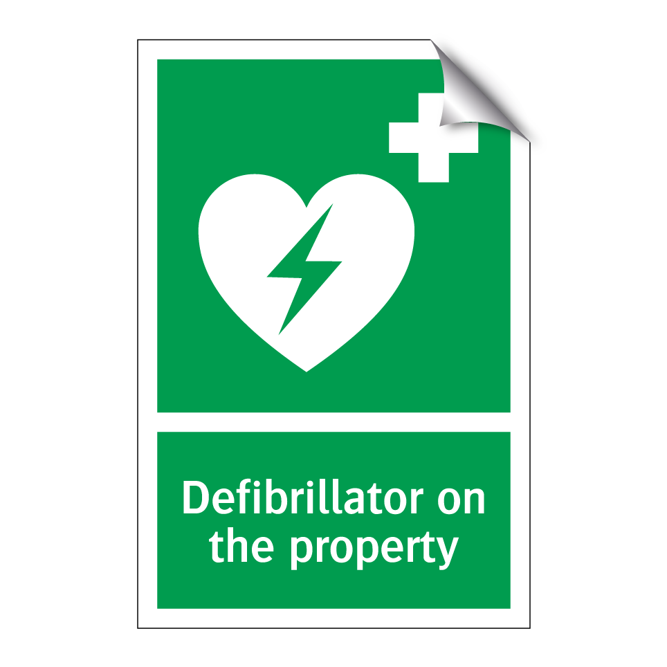 Defibrillator on the property
