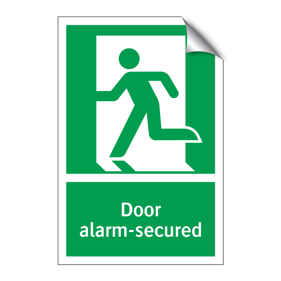 Door alarm-secured