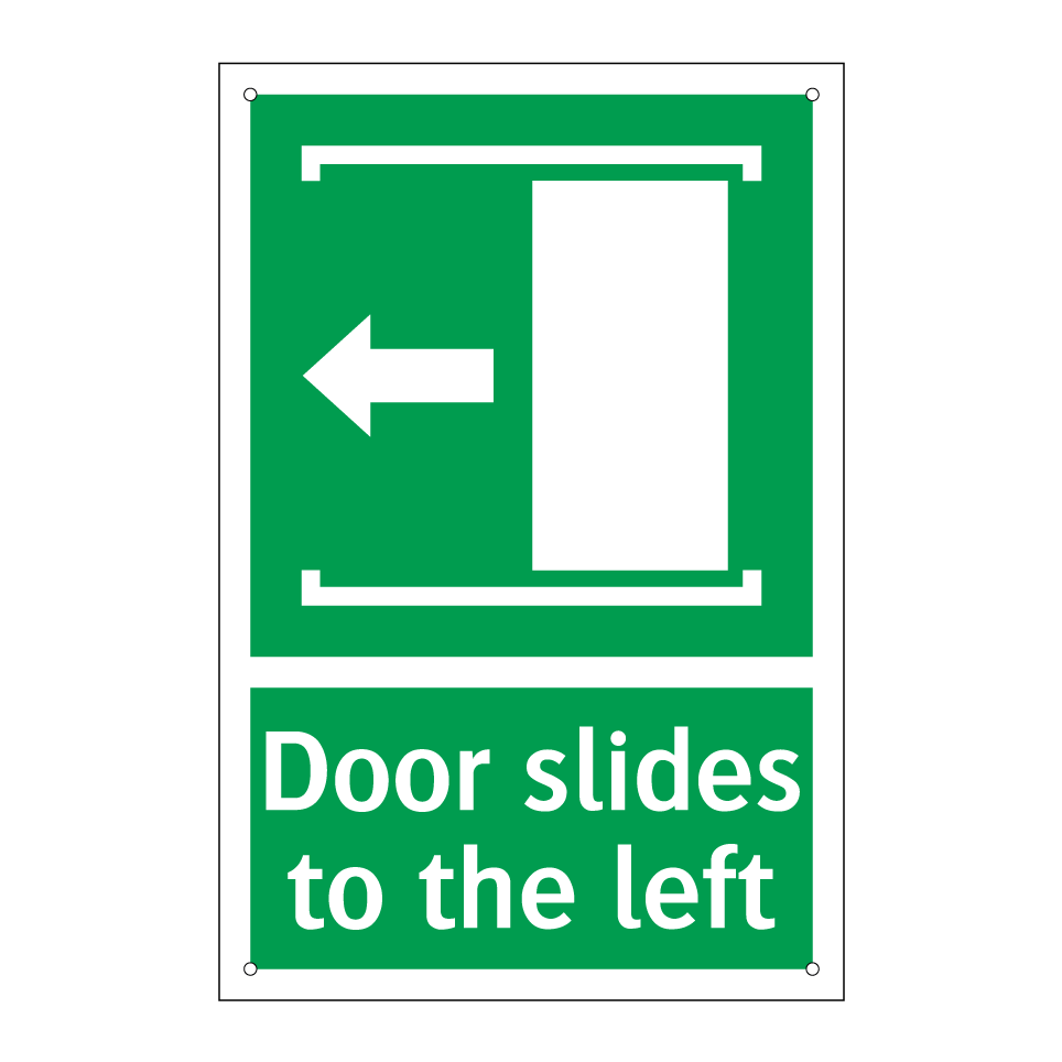 Door slides to the left