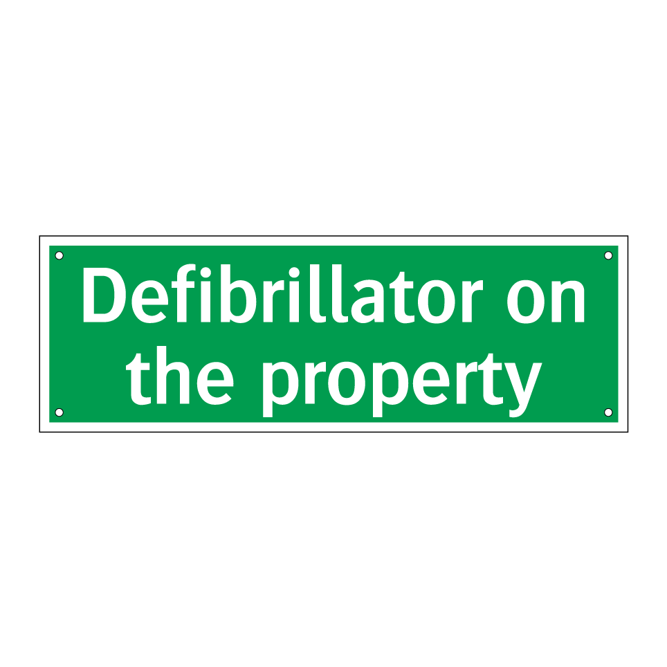 Defibrillator on the property