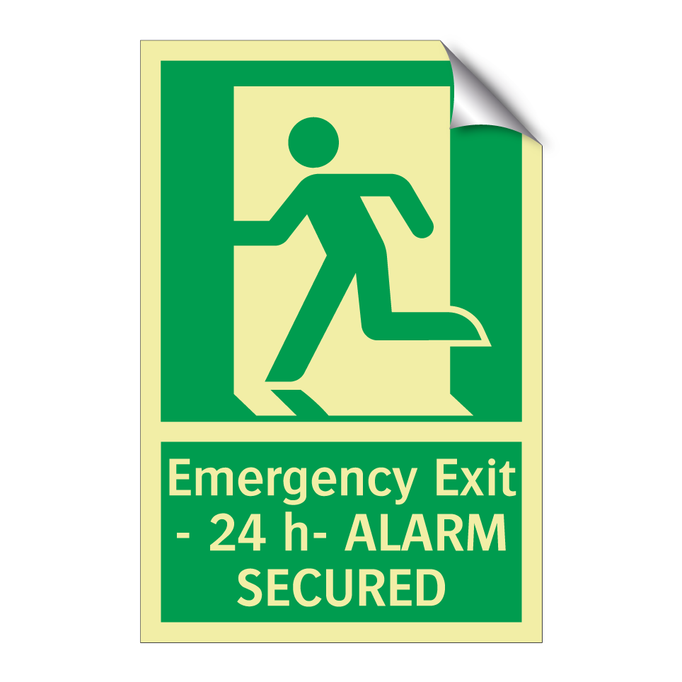 Emergency Exit - 24 h- ALARM SECURED