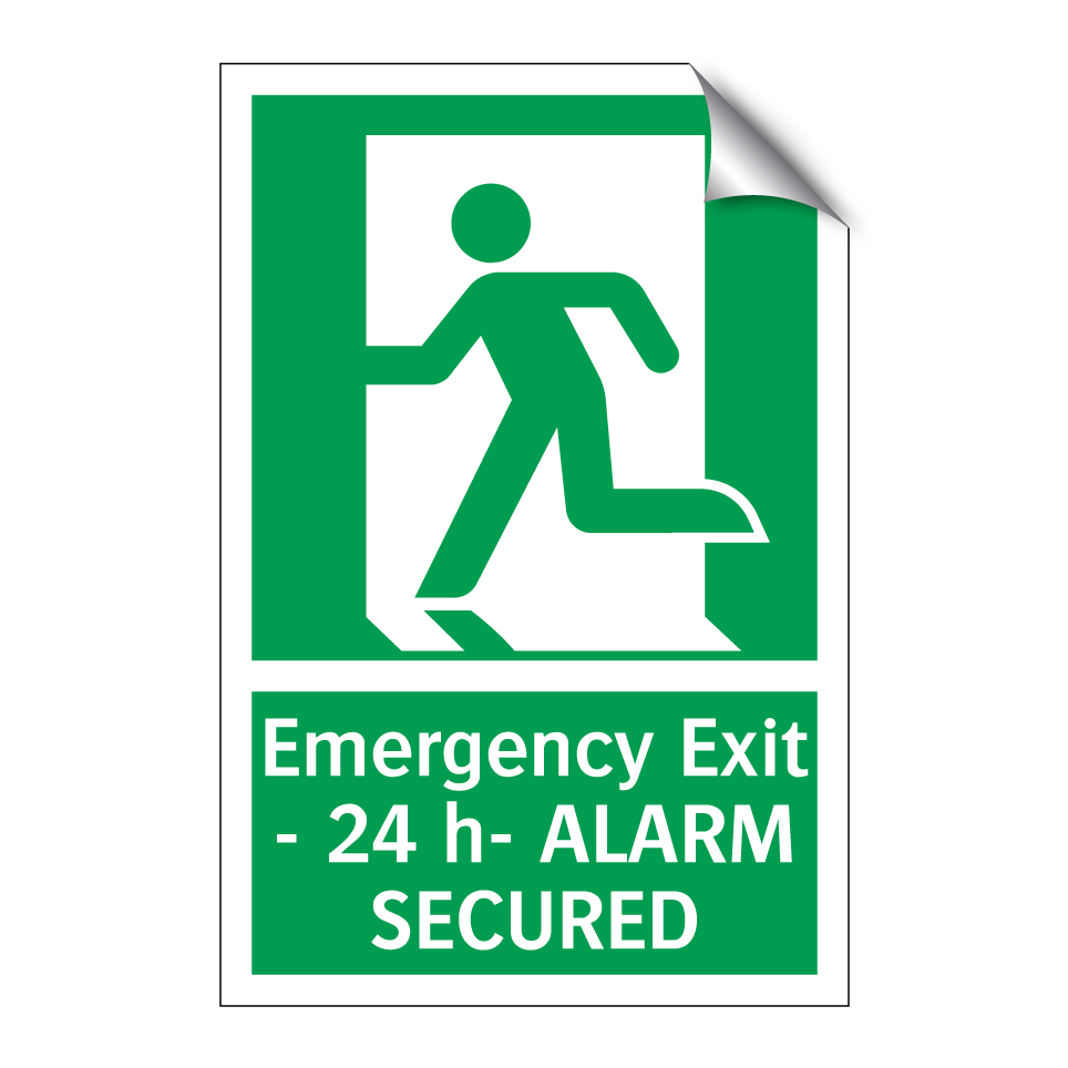 Emergency Exit - 24 h- ALARM SECURED