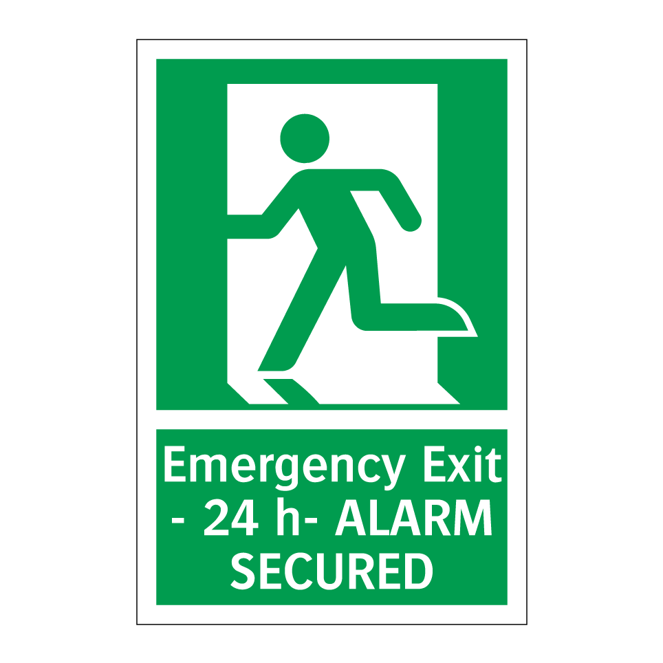 Emergency Exit - 24 h- ALARM SECURED