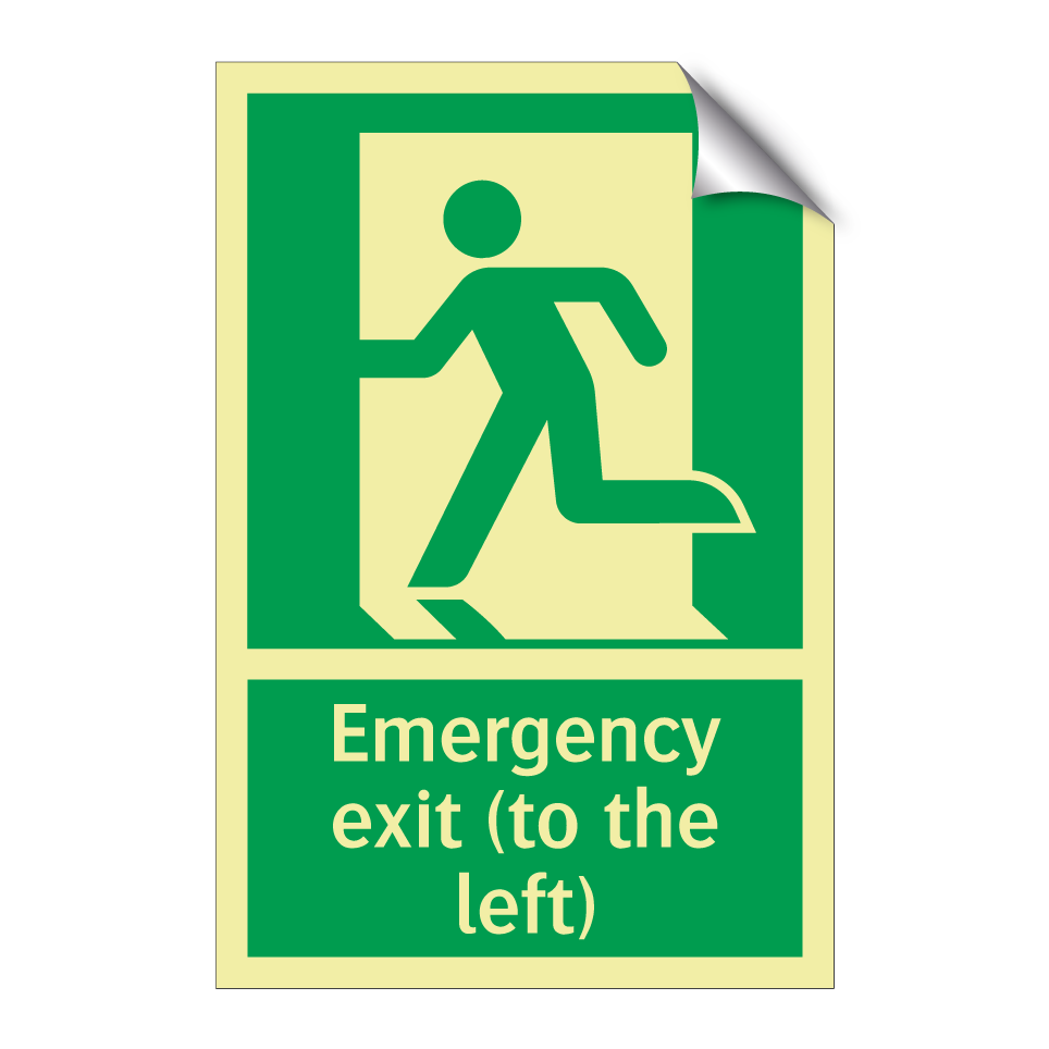 Emergency exit (to the left)