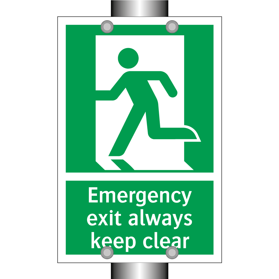 Emergency exit always keep clear
