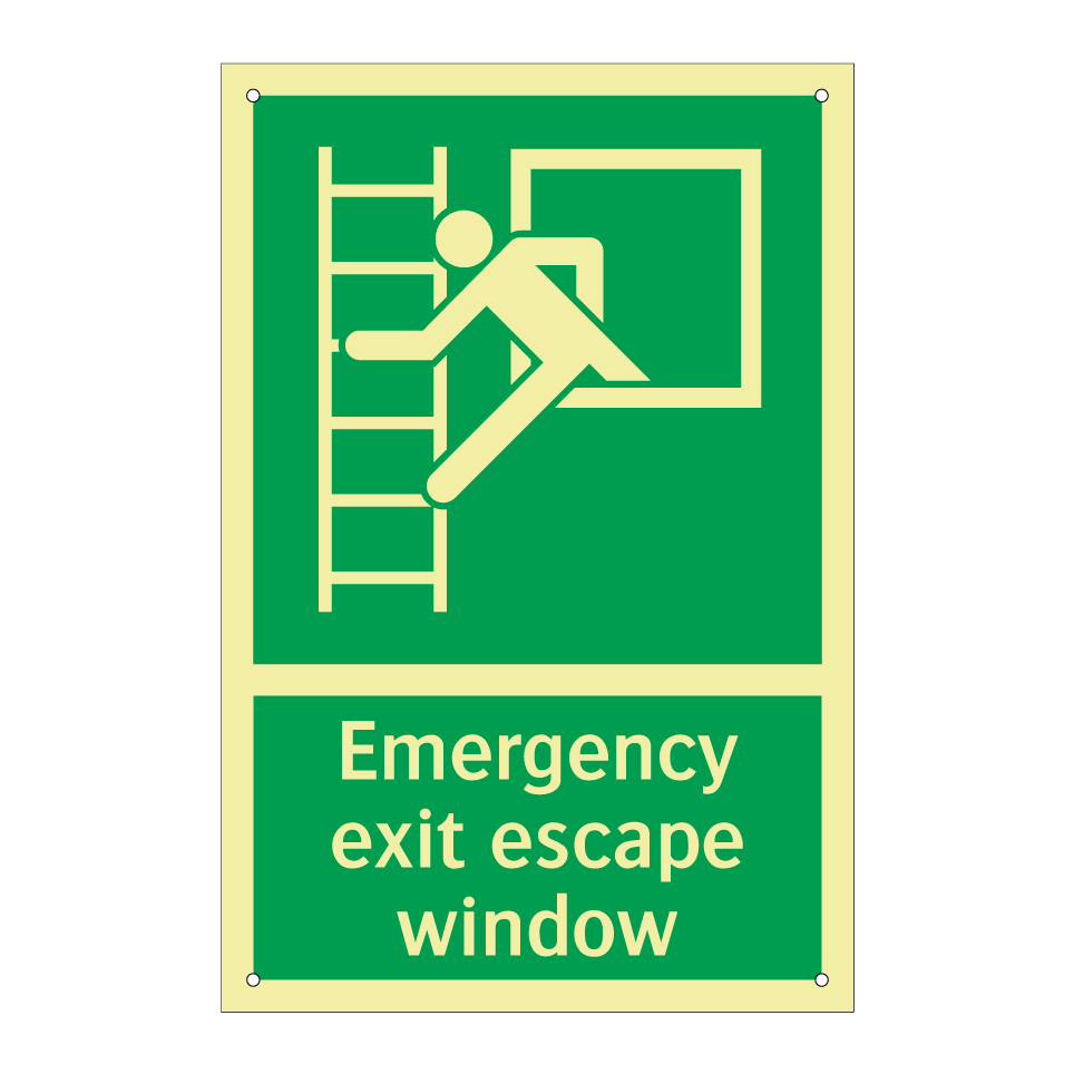 Emergency exit escape window