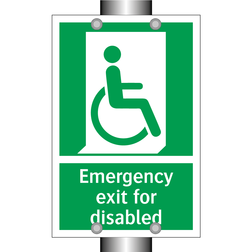 Emergency exit for disabled