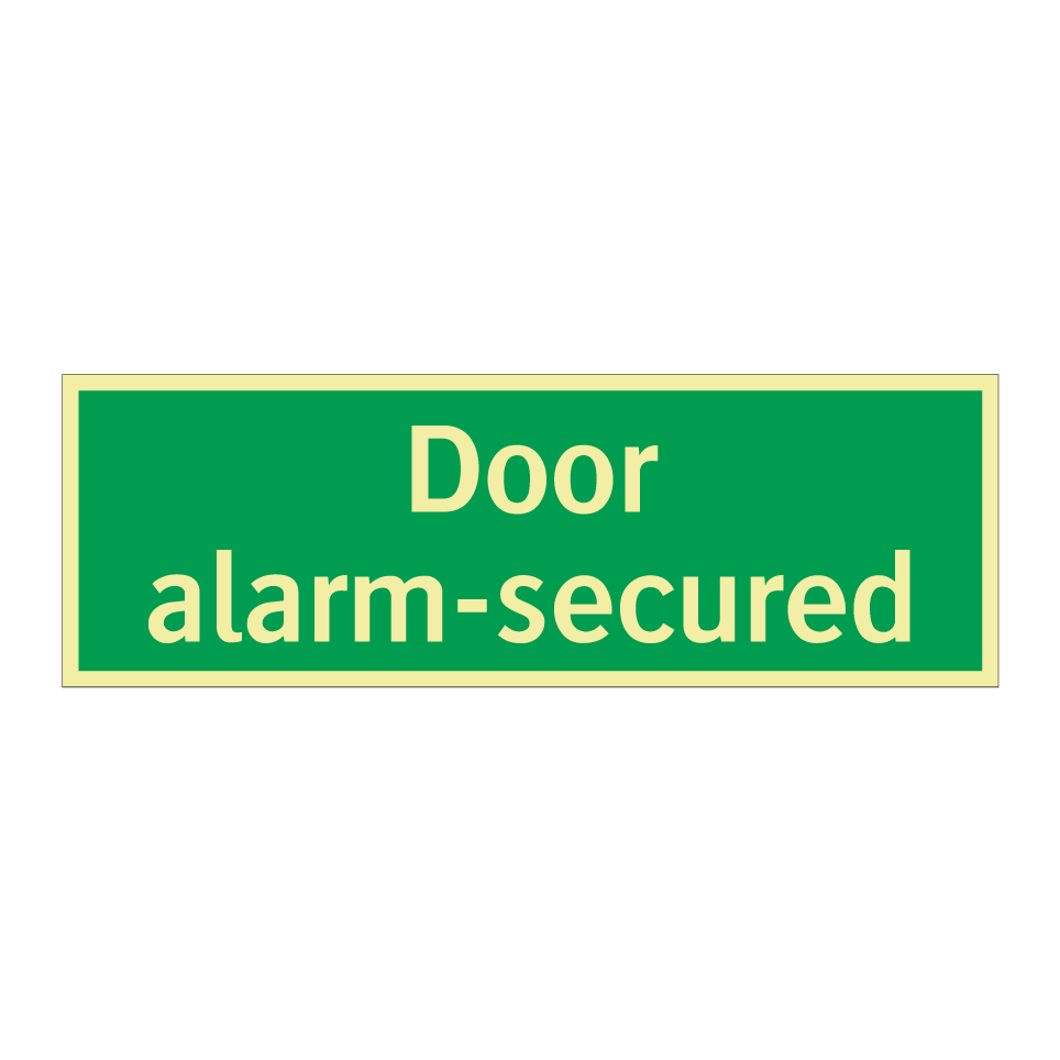 Door alarm-secured