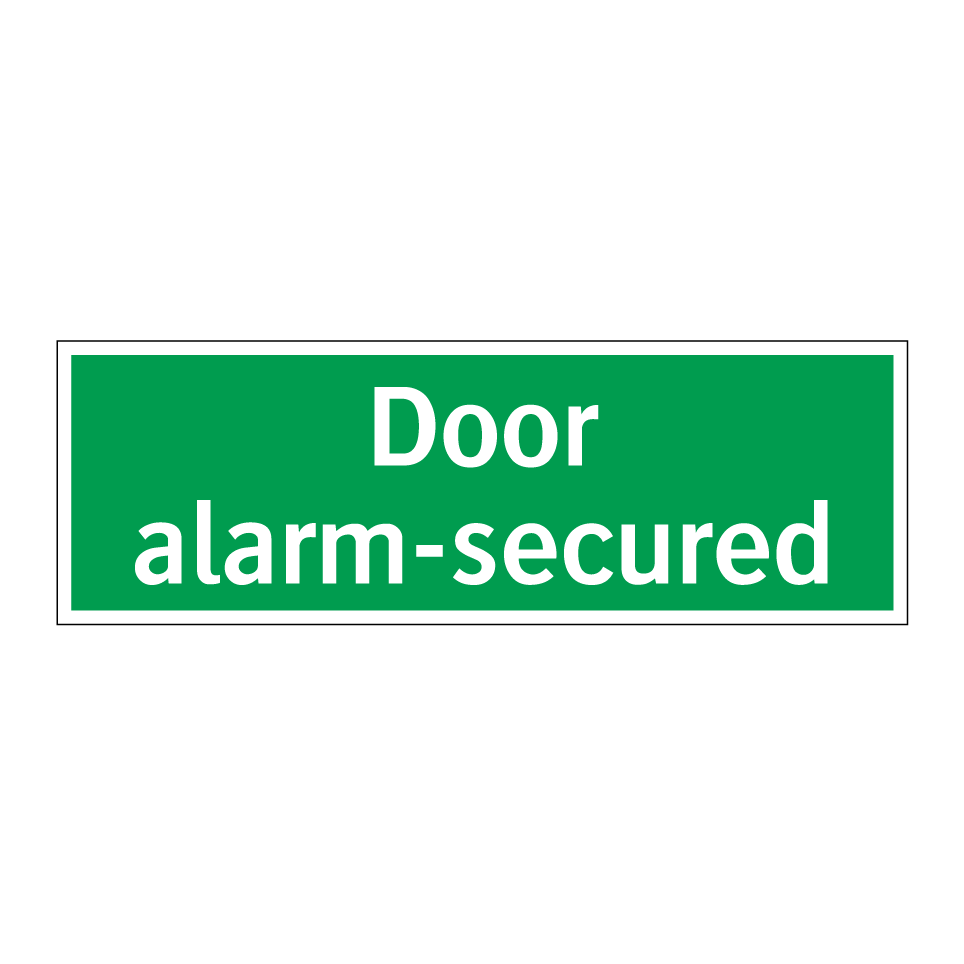 Door alarm-secured