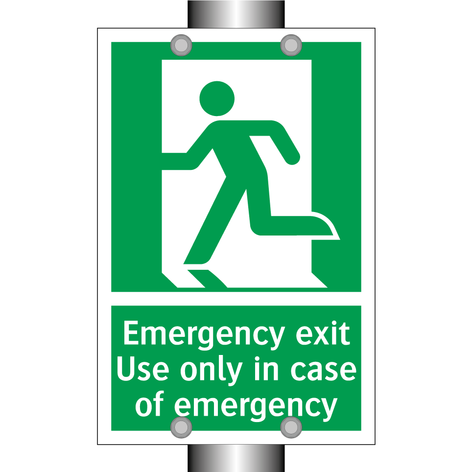 Emergency exit Use only in case of emergency