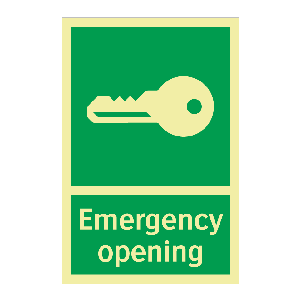 Emergency opening