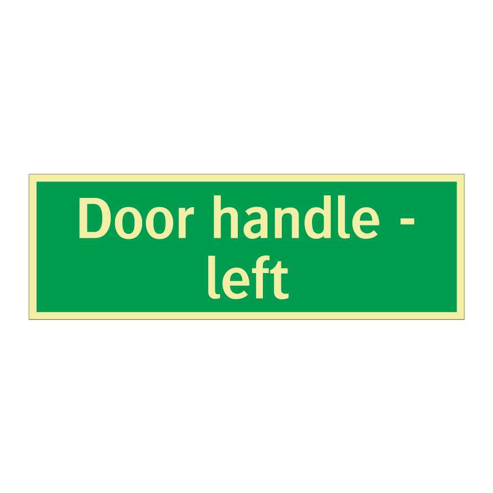 Door handle - left