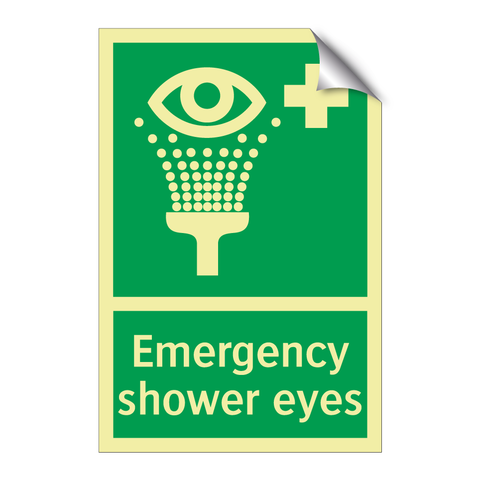 Emergency shower eyes