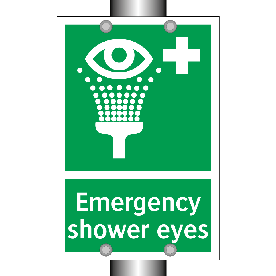 Emergency shower eyes