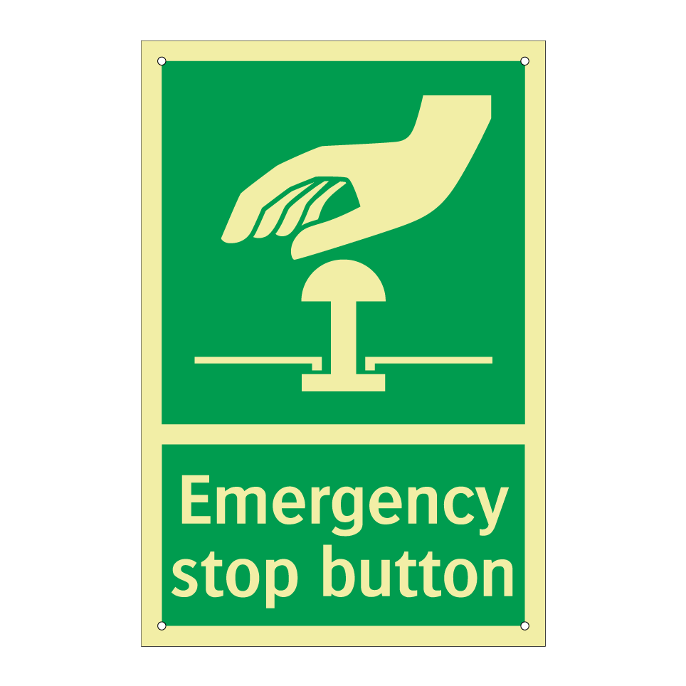 Emergency stop button