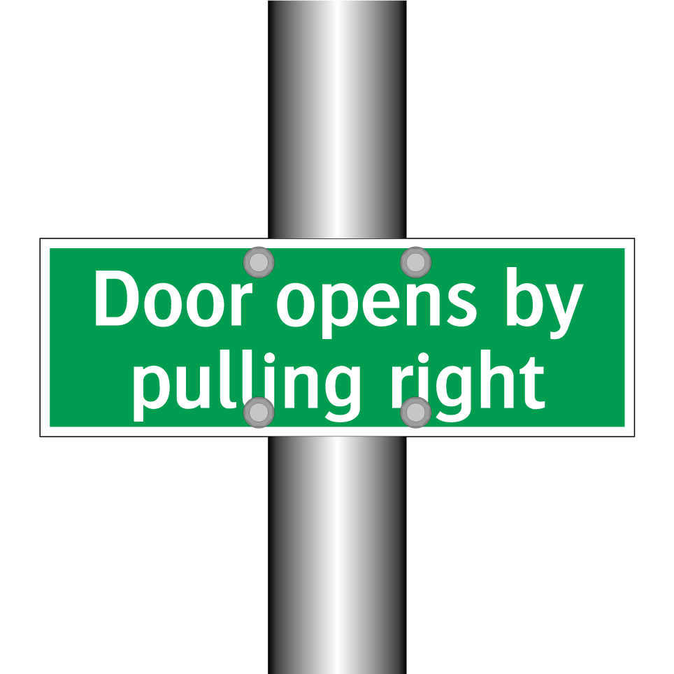 Door opens by pulling right